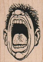 Screaming Man With Tongue 1 3/4 x 2 1/4-0