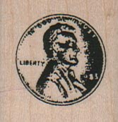 Lincoln Penny 1 1/4 x 1 1/4-0