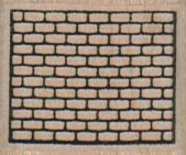Brick Wall Background 1 1/4 x 1-0