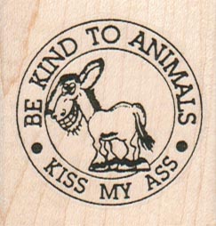 Be Kind To Animals 1 3/4 x 1 3/4-0