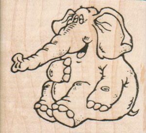 Laughing Elephant 2 1/4 x 2 1/4-0