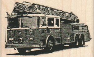 Hook & Ladder Fire Truck 3 1/4 x 2-0
