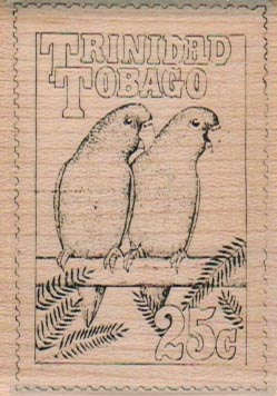 Trinidad Tobago Postage 2 1/2 x 1 3/4-0