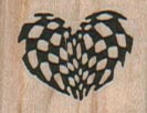 Checkerboard Heart (Small) 1 x 3/4-0