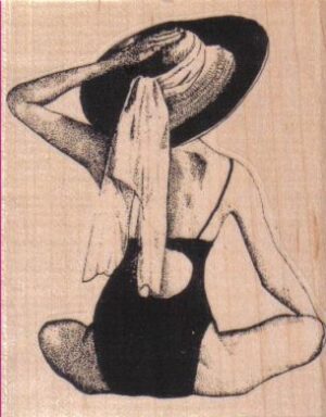 Lady Holding Hat 2 3/4 x 3 1/4-0