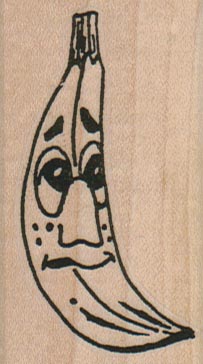 Sad Faced Banana 1 1/2 x 2 1/2-0