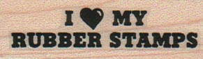 I Heart My Rubber Stamps 3/4 x 2-0