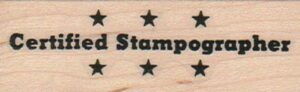 Certified Stampographer 1 x 2 3/4-0