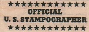 Official U.S. Stampographer 1 x 2 1/4-0