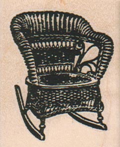 Wicker Rocking Chair 1 3/4 x 2-0