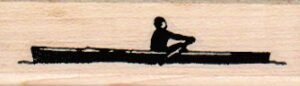 Person Rowing Canoe 3/4 x 2 1/4-0