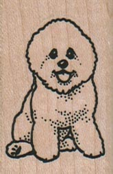 Happy Bichon 1 1/4 x 1 3/4-0