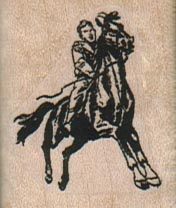 Man Riding Horse 1 1/4 x 1 1/2-0