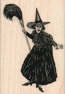 Wicked Witch With Broom/Small 2 1/4 x 3 1/4-0
