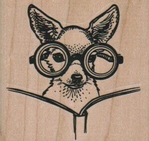 Chihuahua With Glasses 2 1/2 x 2 1/4-0