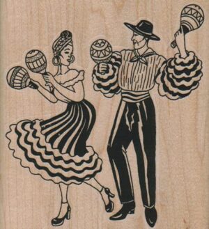 Maraca Dancers 3 1/4 x 3 1/2-0