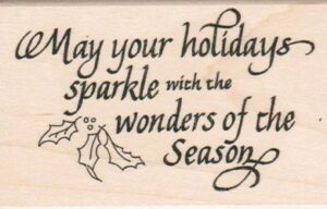 May Your Holidays Sparkle 2 1/2 x 3 3/4-0