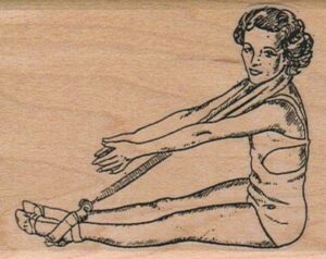 Lady Exercising 2 1/4 x 2 3/4-0