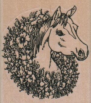 Horse With Wreath 2 1/4 x 2 1/2-0
