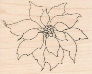 Poinsettia/Large 31/4 x 3 3/4-0