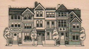 Victorian Row Houses 1 3/4 x 2 3/4-0