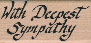 With Deepest Sympathy 1 1/2 x 3-0