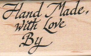 Hand Made With Love By 1 1/2 x 2 1/2-0