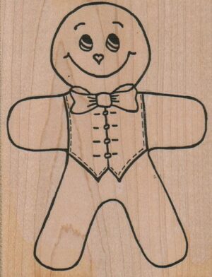 Smiling GingerBread Man Large 3 1/2 x 4 1/2-0