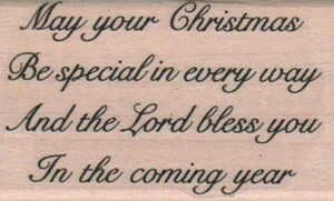 May Your Christmas Be Special 1 3/4 x 2 3/4-0