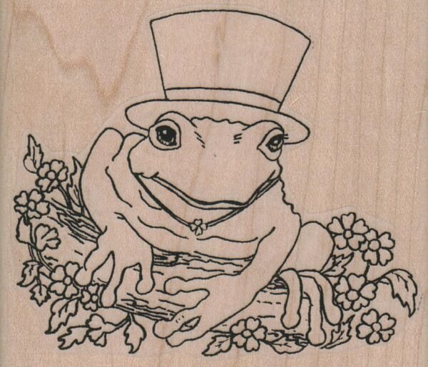 Frog In Top Hat 3 1/4 x 2 3/4-0