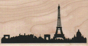 Paris Skyline 2 1/4 x 4-0