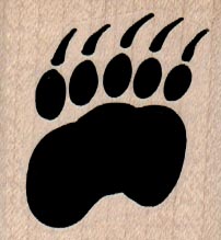 Paw With Claws 1 1/2 x 1 1/2-0