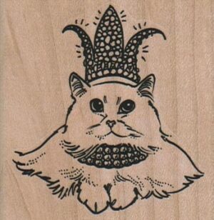 Cat With Diamond Crown 2 1/2 x 2 1/2-0