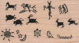 Petroglyph Background 2 1/4 x 3 3/4-0