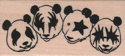 Four Panda Bears 1 3/4 x 3 1/2-0