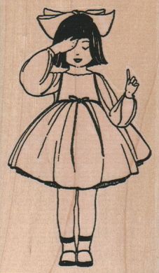 Girl In Plain Dress 2 1/2 x 4-0