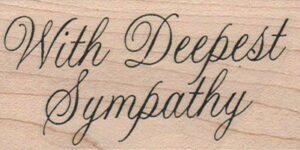 With Deepest Sympathy 1 1/2 x 2 3/4-0