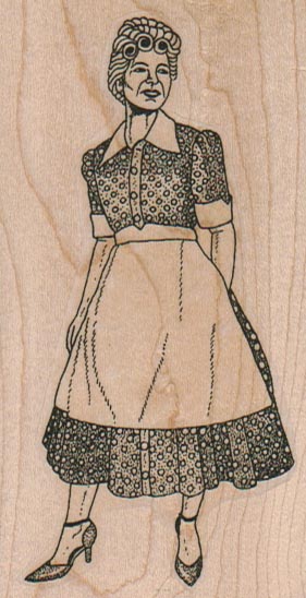 Housewife In Apron 2 x 3 3/4-0