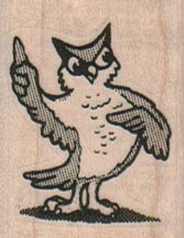 Owl Raising Wing 1 1/4 x 1 1/2-0