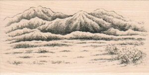 Mountains 2 3/4 x 5-0