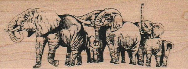 Elephant Herd 1 3/4 x 4 1/2-0