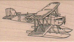 BiPlane With Floats 2 1 3/4 x 2 3/4-0