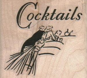 Cocktails Couple 2 1/4 x 2-0