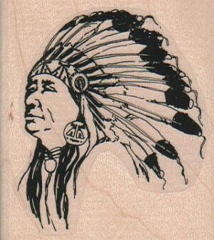 Indian Chief Feathers 2 1/4 x 2 1/2-0