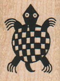 Checkerboard Turtle Glyph 1 x 1 1/4-0