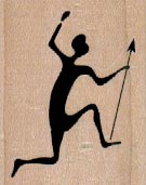 Running Silhouette With Spear 1 1/2 x 1 3/4-0