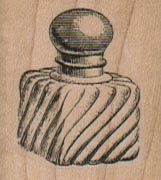 Fancy Square Bottle With Round Top 1 1/4 x 1 1/4-0