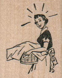 Housewife With Laundry Basket 1 1/2 x 1 3/4-0