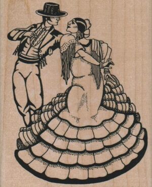 Spanish Fandango Dancers 3 1/2 x 4 1/4-0