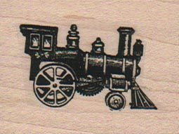Old Time Train Locomotive 1 1/2 x 1-0